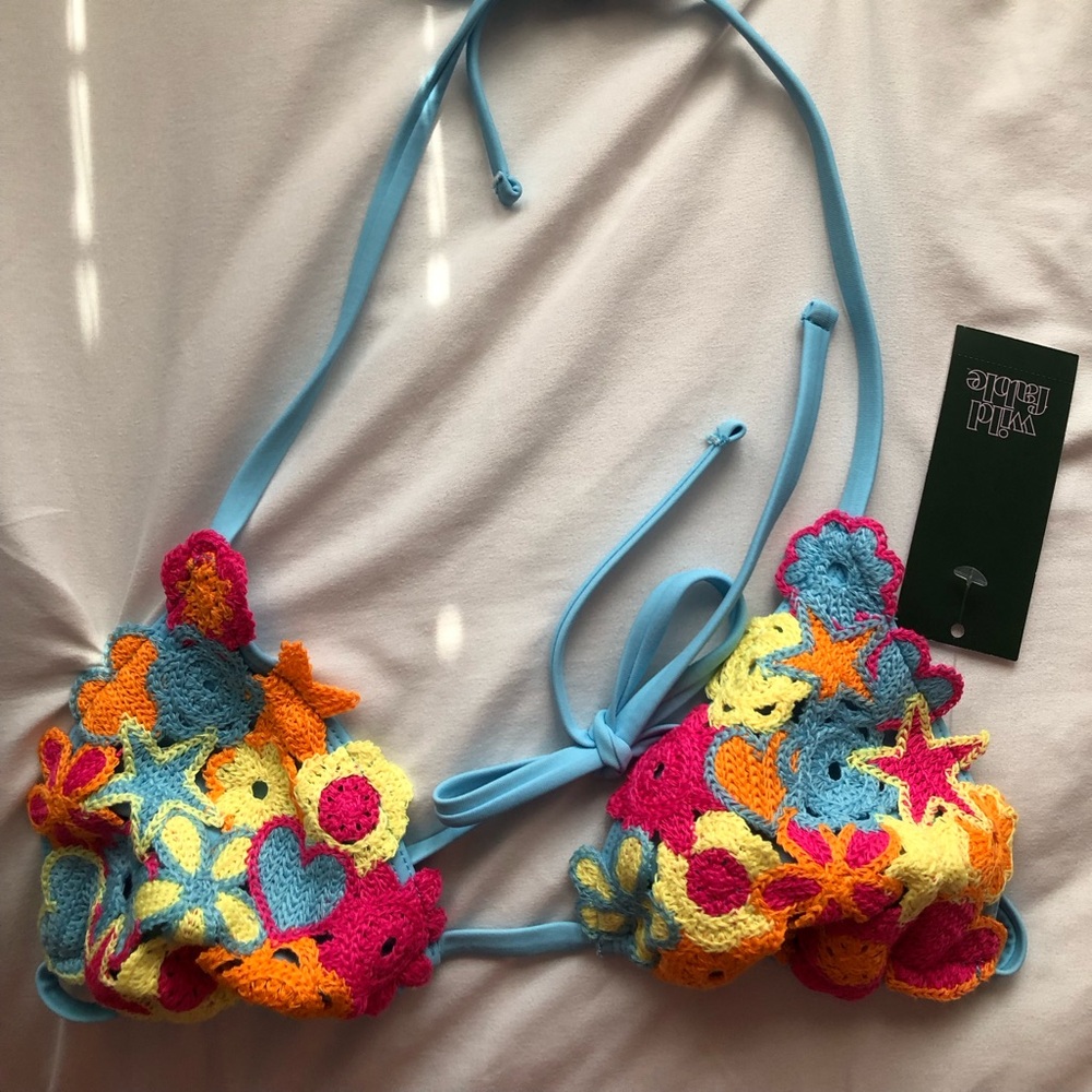 NWT WILD FABLE Target Cute Crochet Bikini top